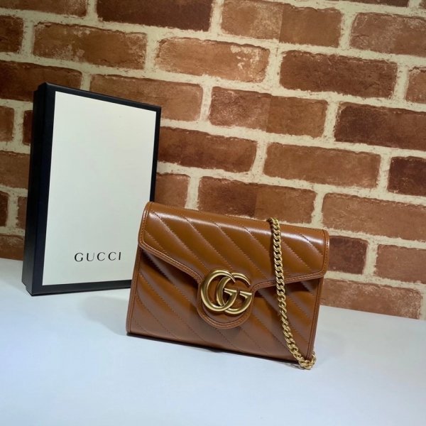Gucci Knockoff 474575 GG Marmont matelasse mini bag Replica Handbags Gucci GG Marmont