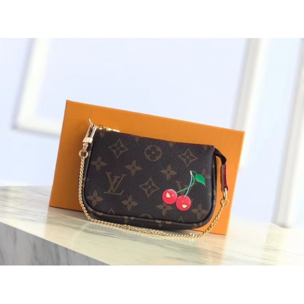 Louis Vuitton Pochette Dauphine Monogram M69184 Brown Replica Handbags Louis Vuitton Pochette