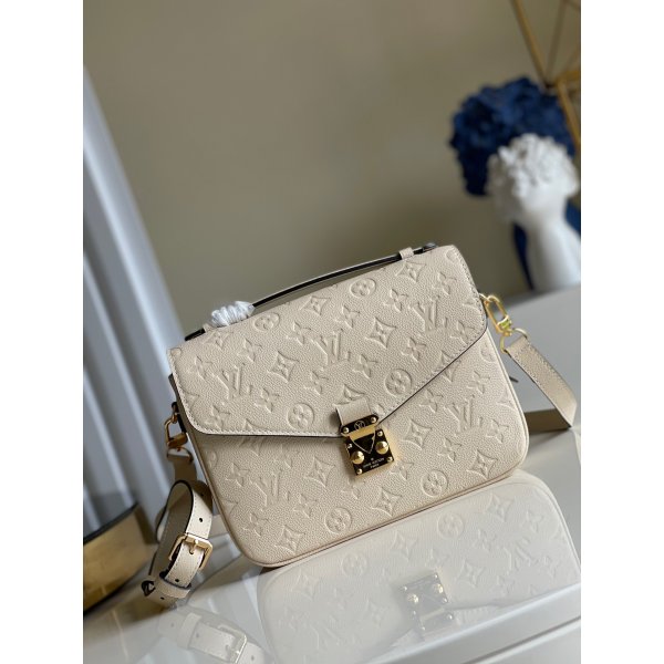 Louis Vuitton AAA+ Pochette Metis Monogram Empreinte Leather M44881 Replica Handbags Louis Vuitton Pochette