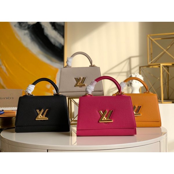Louis Vuitton Replica M57093 Twist One Handle PM Taurillon Leather Replica Handbags Louis Vuitton SpeedyTwist