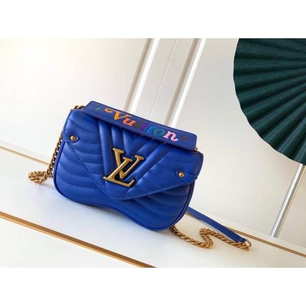 Fakes Louis Vuitton 7 Star New Wave Bag MM Shoulder Malibu M51683 Blues Replica Handbags Louis Vuitton BumbagWave