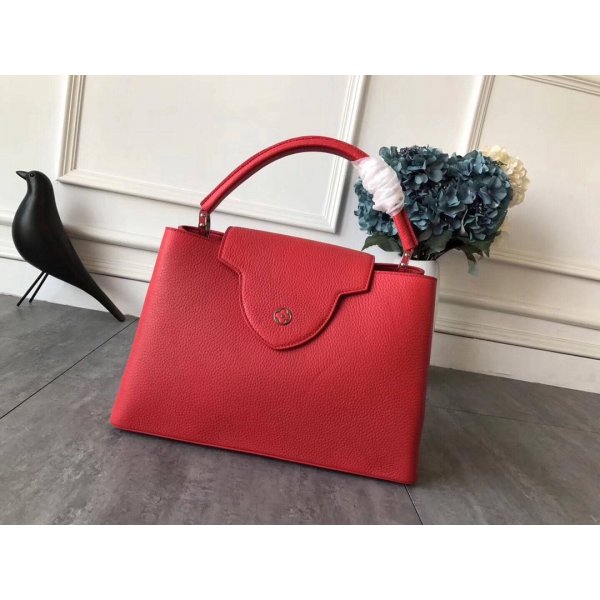 Best Louis Vuitton Capucines Bags N93799 Red Replica Handbags Louis Vuitton New Bags
