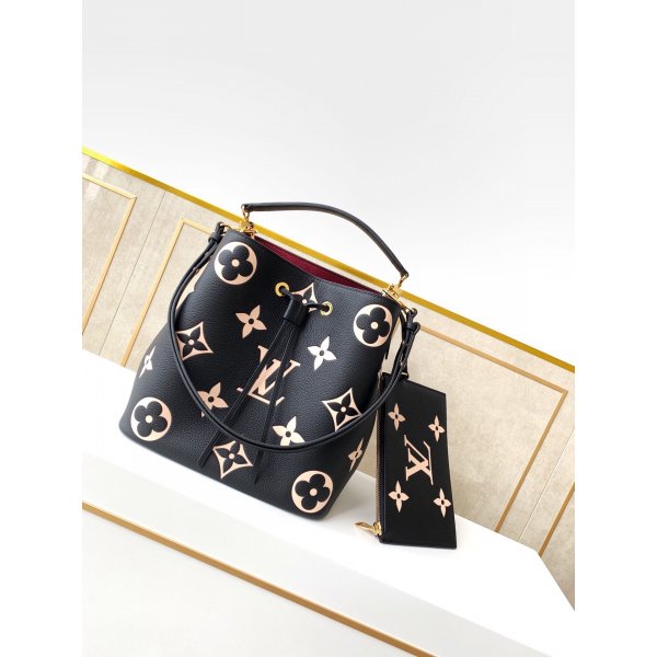 Louis Vuitton Replica NeoNoe MM Monogram Empreinte Leather M45497 Bags Replica Handbags Louis Vuitton Neonoe