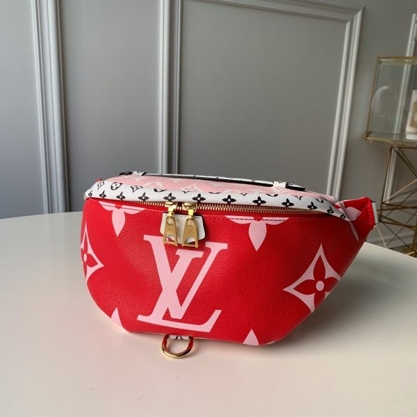Top Quality Louis Vuitton Giant Monogram Bumbag M44575 Rouge Replica Handbags Louis Vuitton BumbagWave