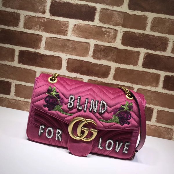 USA Gucci GG Cheap Marmont medium matelasse shoulder 443496 bag Replica Handbags Gucci GG Marmont