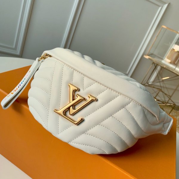 Replica Louis Vuitton Womens New Wave Leather Bum M53750 Beige Bag Replica Handbags Louis Vuitton BumbagWave
