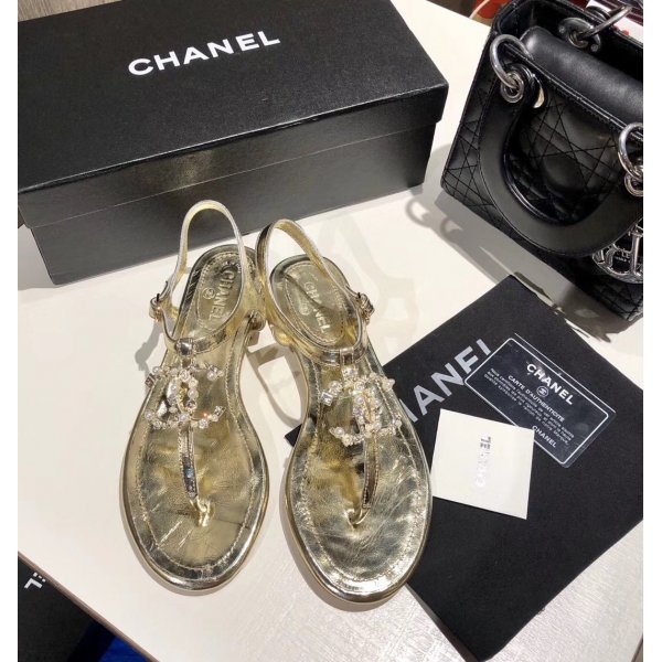 Replica CC Flat Sandals Replica Luxury Shoes Ch