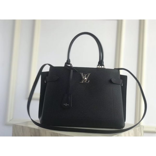 Replica Louis Vuitton USA M53730 Lockme Day Calf Leather Tote Bag Replica Handbags Louis Vuitton Lockme