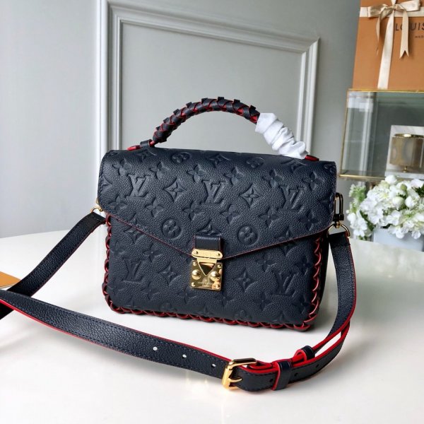 7 Star Louis Vuitton Pochette Metis M43941 Navy Replica Handbags Louis Vuitton Monogram Empreinte