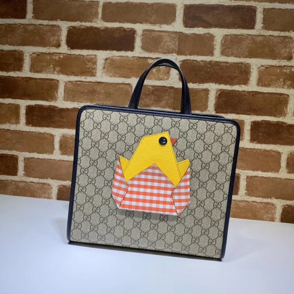 Designer Gucci Childrens GG tote 606192 bag with chick Replica Handbags Gucci Tote