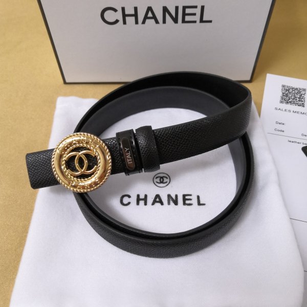 High Quality Replica CC Double C Belt Black Width 25cm 1152 Replica Handbags Ch 