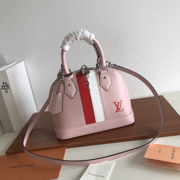 Louis Vuitton High Quality Alma BB Bag Epi Leather Stripes M51961 Replica Handbags Louis Vuitton Alma