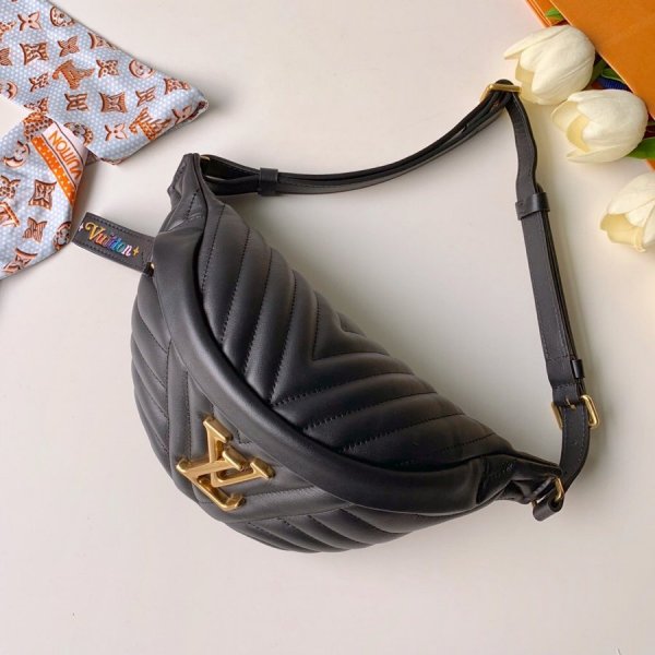 High Quality Louis Vuitton New Wave Bumbag M53750 Black Replica Handbags Louis Vuitton BumbagWave