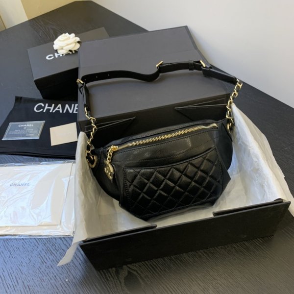 Top Quality CC Waist Black 57832 7 Star Replica Replica Handbags Ch 