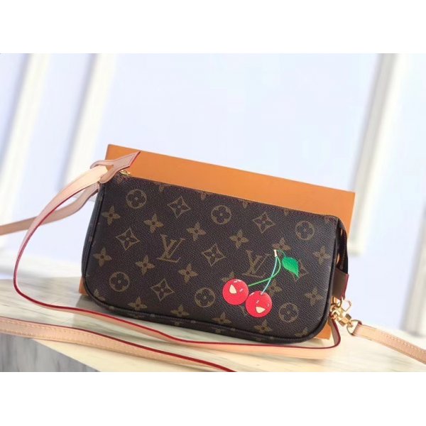 AAA+ Louis Vuitton Replica Pochette Cerise M95008 Bag Replica Handbags Louis Vuitton Pochette