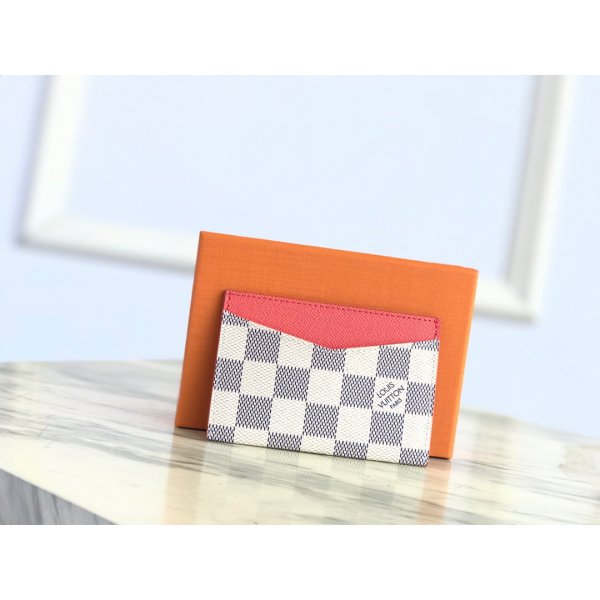 Replica LV Card Holder Daily Damier Azur Canvas N60286 Replica Handbags Louis Vuitton Wallets