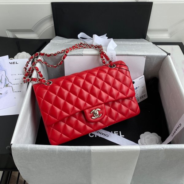 Replica CC Classic Jumbo Flap 255cm Bag A01112 Red Replica Handbags Ch 