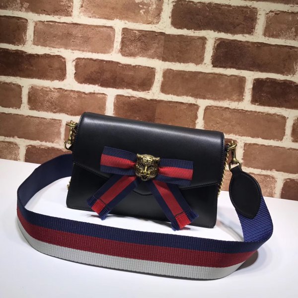 Replica Gucci Best Osiride Leather Shoulder 453777 Bag Replica Handbags Gucci Ophidia