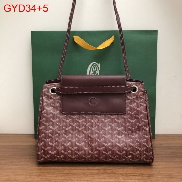 Cheap Goyard Top Quality Rouette Soft Wine red Bag Replica Handbags Goyard Totes