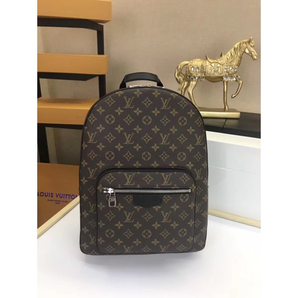 Louis Vuitton M41530 Josh Backpack Monogram Macassar Replica Handbags Louis Vuitton Backpack