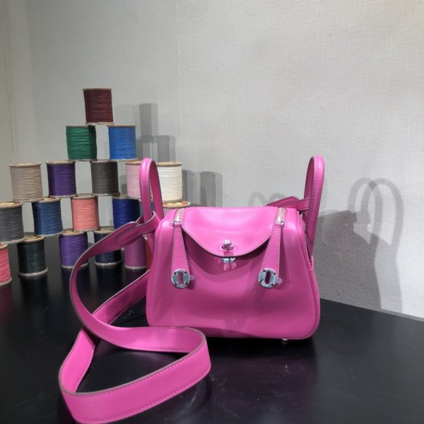 Top Quality Hermes Replica Lindy Pink Bag Replica Handbags Hermes Lindy