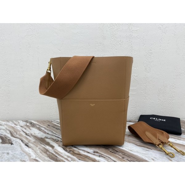High Quality Celine Bags Sangle Brown Sale Replica Handbags Celine Sangle