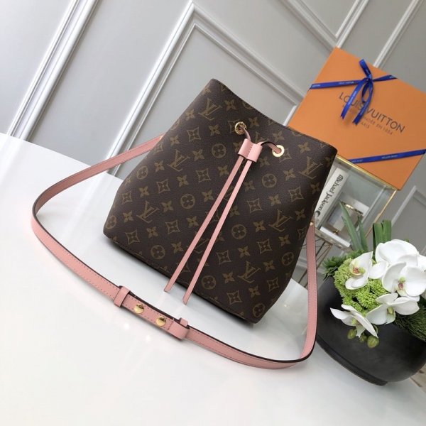 Louis Vuitton Best Monogram Canvas Leather Handbag Neonoe M44022 Replica Handbags Louis Vuitton Neonoe