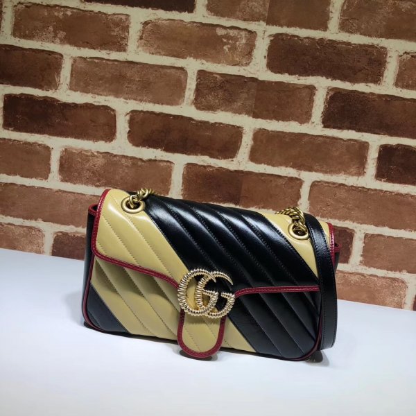 Cheap Gucci USA GG 443497 Marmont matelasse shoulder bag Replica Handbags Gucci GG Marmont