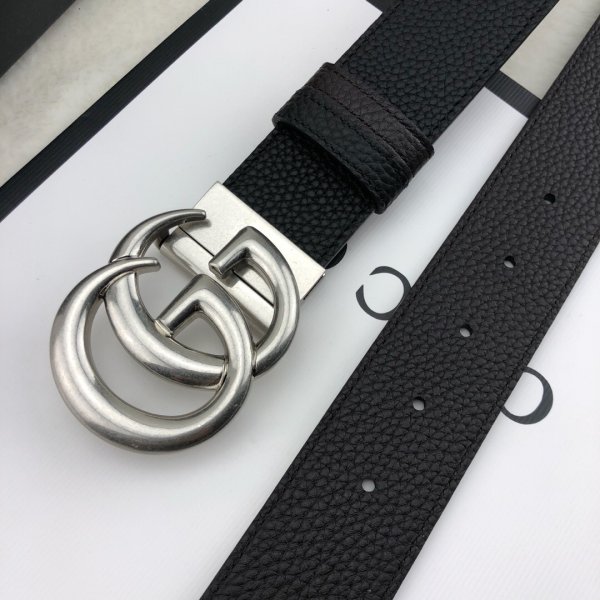 AAA+ Gucci 38mm Replica GG slivergolden black Belt Replica Handbags Gucci Belts