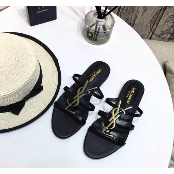 Saint Laurent Flat Sandals 001 Replica Luxury Shoes YSL
