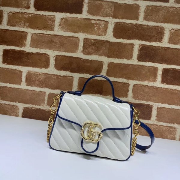 USA 583571 Gucci GG Marmont mini top handle bag Replica Handbags Gucci GG Marmont