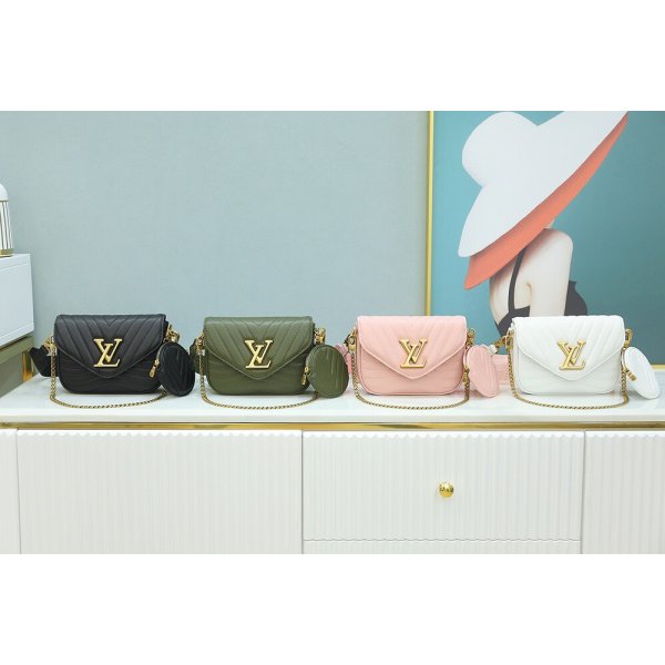 Louis Vuitton Replicas New Wave Chain Multi Pochette M56466 Replica Handbags Louis Vuitton BumbagWave