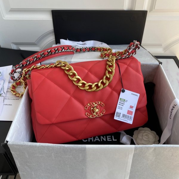 Top CC 19 Bags 2021 Red 30CM Replica Handbags Ch 