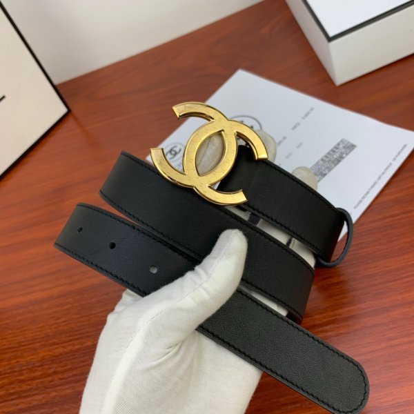 Cheap Replica CC Double C Belt Black Width 34cm 1145 Replica Handbags Ch 