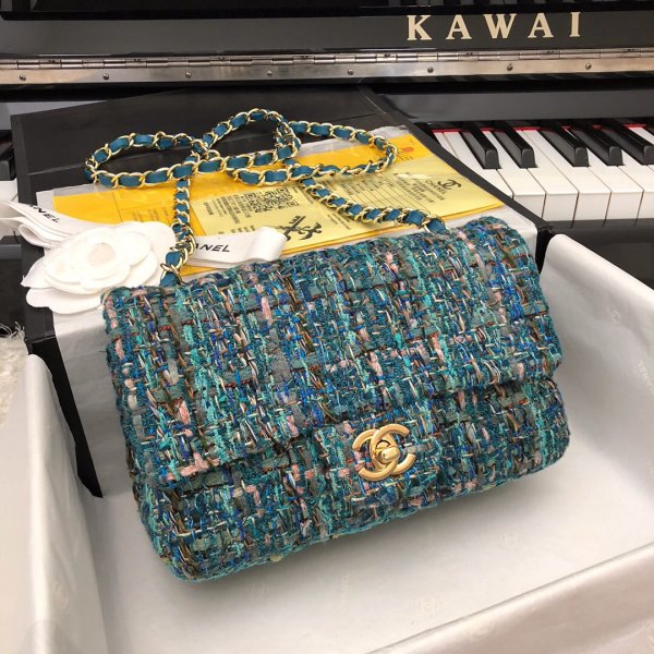 Luxury CC Replica Original lambskin leather 255 flap bag Replica Handbags Ch 