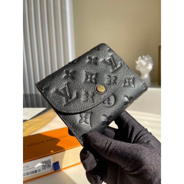 Designer Louis Vuitton Replica Empreinte Portefeuille Ariane M64148 Black Replica Handbags Louis Vuitton Wallets