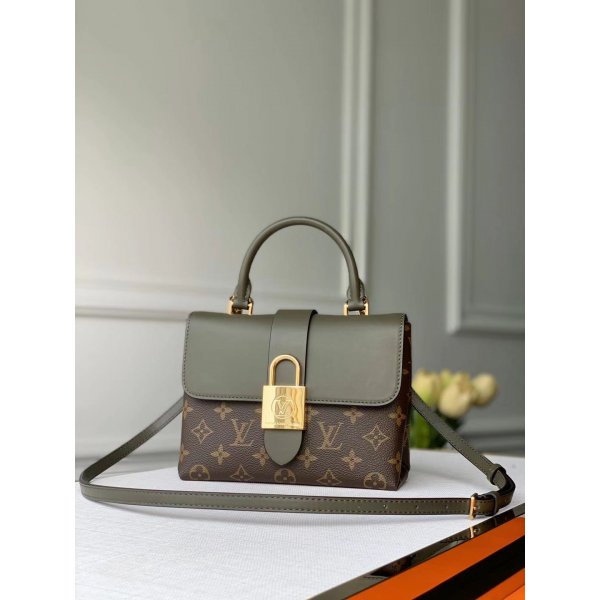 Louis Vuitton Locky BB Monogram Canvas Green M44797 AAA+ Bag Replica Handbags Louis Vuitton Locky