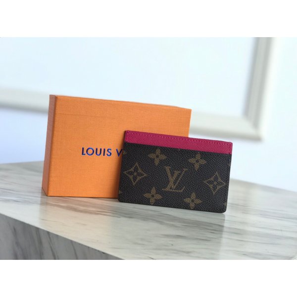 Knockoff LV Card Holder Monogram Canvas M61733 Replica Handbags Louis Vuitton Wallets