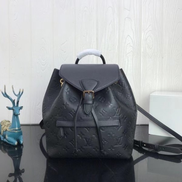 Replica LV Montsouris Backpack Monogram Empreinte Leather Replica Handbags Louis Vuitton Montsouris