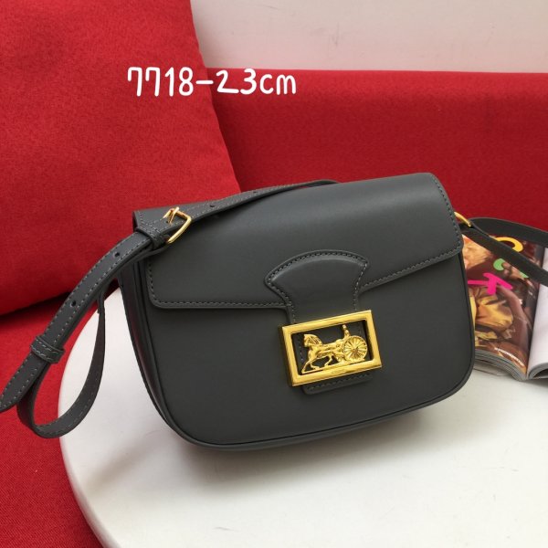 Celine Replica Horse Carriage Shoulder Gray Bag Replica Handbags Celine Carriage