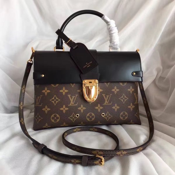 USA Louis Vuitton Damier Ebene One Handle Flap Bag MM M43125 Monogram Replica Handbags Louis Vuitton Damier Ebene