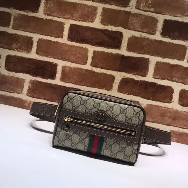 Best Gucci Ophidia GG Supreme small belt 517076 bag Replica Handbags Gucci Belt Bag