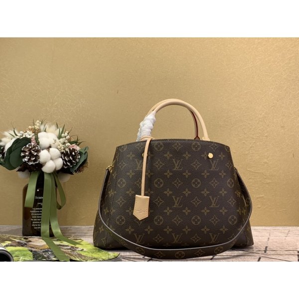 AAA+ Louis Vuitton Replica Montaigne MM Monogram in Marron M41056 Replica Handbags Louis Vuitton New Bags
