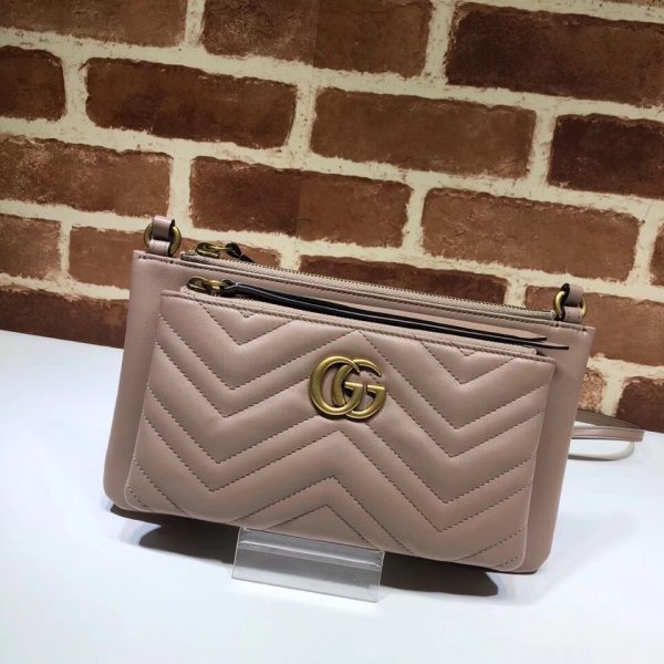 Replicas Gucci Fashion Calfskin Matelasse GG Marmont Shoulder 453878 Bag Replica Handbags Gucci GG Marmont