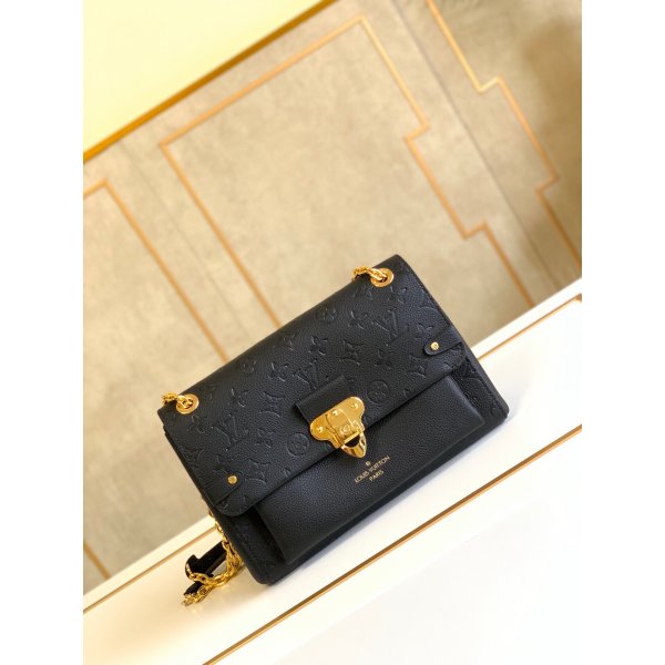 Louis Vuitton Pochette Grenelle Epi M55981 Black Leather Replica Handbags Louis Vuitton Monogram Empreinte