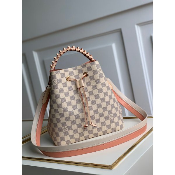 Louis Vuitton Replica N40344 Neonoe MM Damier Azur Canvas Replica Handbags Louis Vuitton Neonoe
