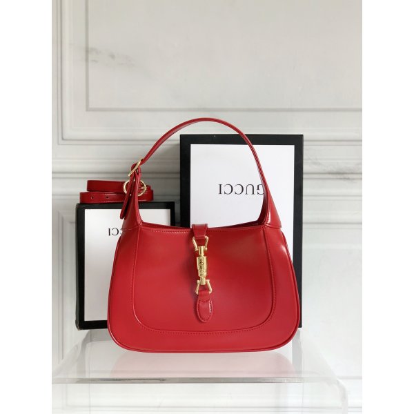 Wholesale Gucci Jackie 1961 mini hobo red bag Replica Handbags Gucci Jackie