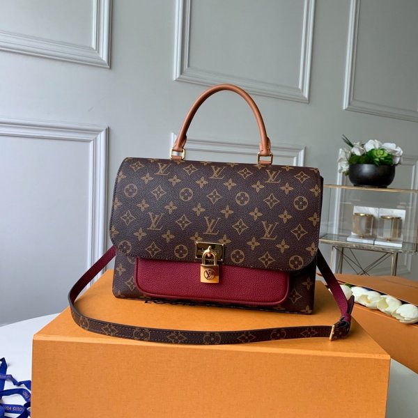 Louis Vuitton Knockoff Marignan M43959 Monogram Canvas Replica Handbags Louis Vuitton Monogram Empreinte