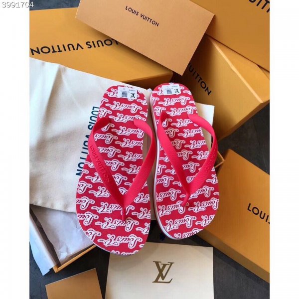 Louis Vuitton Beach Slippers 004 Replica Luxury Shoes LV