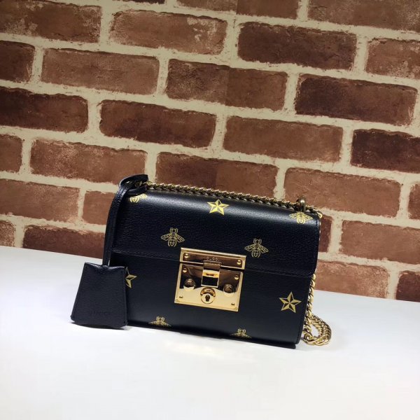 Fashion Replica Gucci 432182 Padlock small GG shoulder bag Replica Handbags Gucci Padlock